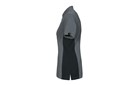 Polo T-Shirt mit Logo in grau/schwarz Lady L